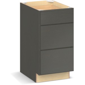 RELIABILT Parkstone II Base Cabinet, Slate Stained, 18" W, 3 Drawers, Fully Assembled - 641063 | Lowe's Pro Supply